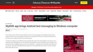 
                            7. MySMS app brings Android text messaging to Windows computer