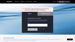
                            5. MySony - Log in or register | Sony - Entertainment | Sony UK