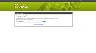 
                            5. mySportsplanner.com - Forgot your login?