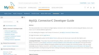 
                            2. MySQL Connector/C Developer Guide - MySQL