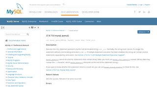 
                            5. MySQL :: MySQL 5.7 Reference Manual :: 27.8.7.53 mysql_query()