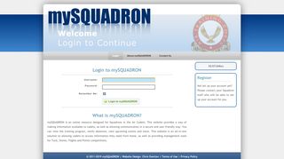 
                            2. mySQUADRON: Login