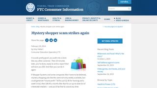 
                            9. Mystery shopper scam strikes again | Page 17 | Consumer Information