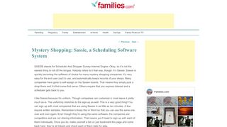 
                            9. Mystery Shopping: Sassie, a Scheduling Software System Home Biz ...
