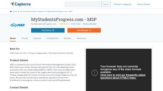 
                            7. MyStudentsProgress.com - MSP Reviews and Pricing 2019