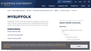 
                            2. MySuffolk - Suffolk University