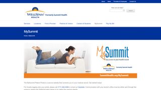 
                            3. MySummit | WellSpan Health formerly Summit Health