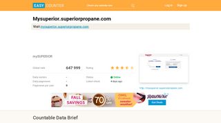 
                            5. Mysuperior.superiorpropane.com: mySUPERIOR