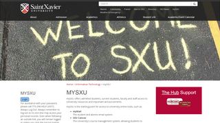 
                            8. mySXU | Saint Xavier University