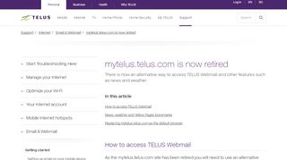 
                            7. mytelus.telus.com is now retired | Support | TELUS.com