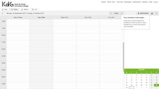 
                            3. MyTimetable | Karel de Grote University College