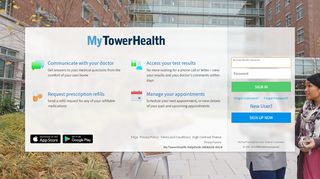 
                            6. MyTowerHealth - Login Page