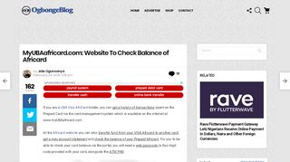 
                            10. MyUBAafricard.com: Website To Check Balance of …