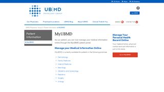 
                            6. MyUBMD - UBMD Physician's Group - University at Buffalo