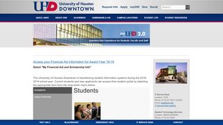 
                            3. MYUHD | University of Houston-Downtown - uhd.edu