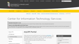 
                            9. myUM Portal - University of Maryland, Baltimore