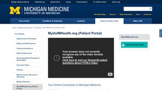 
                            11. MyUofMHealth.org (Patient Portal) | Michigan Medicine