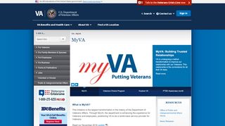 
                            4. MyVA - Veterans Affairs