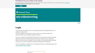 
                            4. Myvolunteering website - National Trust