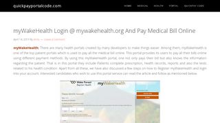 
                            2. myWakeHealth Login @ mywakehealth.org And Pay Medical Bill ...
