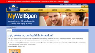 
                            5. MyWellSpan Patient Portal Log-in Page - WellSpan Health