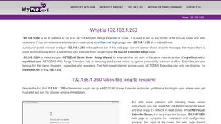 
                            11. Mywifiext.net | 192.168.1.250 Login/Setup