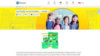 
                            7. myWorld Social Studies - Pearson Homeschool