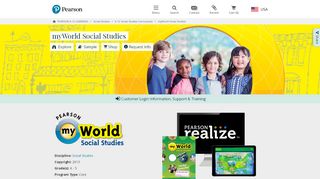 
                            1. myWorld Social Studies Program | Pearson Elementary Social ...