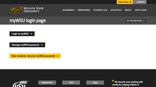 
                            2. myWSU temporary login page - Wichita State University