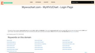 
                            4. mywvuchart.com - MyWVUChart - Login Page