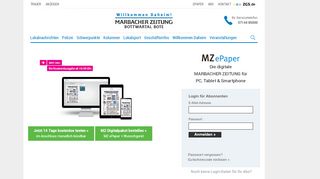 
                            6. MZ ePaper - Marbacher Zeitung