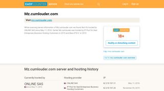 
                            5. Mz.cumlouder.com server and hosting history