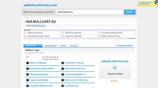 
                            9. n20.bullchat.eu at WI. BullChat - login - Website Informer