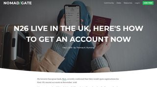 
                            8. N26 Live in the UK, Here's How to Get an Account Now - Nomad Gate