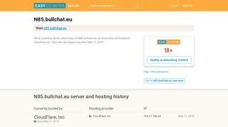 
                            6. N85.bullchat.eu server and hosting history - Easy Counter