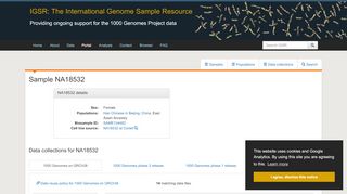 
                            7. NA18532 | IGSR sample - 1000 Genomes