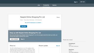 
                            8. Naaptol Online Shopping Pvt. Ltd | LinkedIn