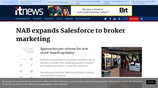 
                            7. NAB expands Salesforce to broker marketing - Finance - Software ...