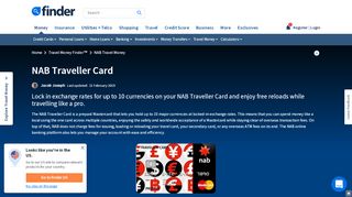 
                            3. NAB Traveller Card - Prepaid Travel Money Reviews | finder ...