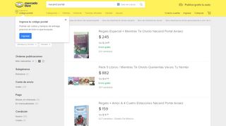 
                            8. Nacarid Portal - Libros de Literatura Novelas en Mercado Libre México