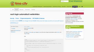 
                            9. nach login automatisch weiterleiten - lima-city.de