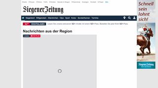 
                            3. Nachrichten aus der Region - Siegener Zeitung