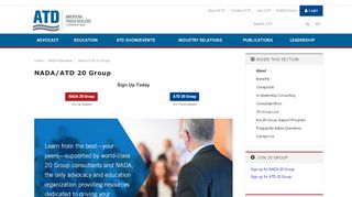 
                            1. NADA/ATD 20 Group - National Automobile Dealers Association