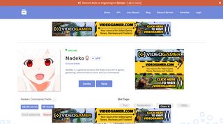 
                            6. Nadeko | Discord Bots