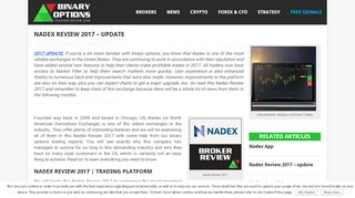 
                            7. Nadex Review 2017 | Meet the best exchange in the US