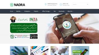 
                            3. NADRA Pakistan – National Database & Registration ...