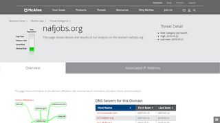 
                            6. nafjobs.org - Domain - McAfee Labs Threat Center