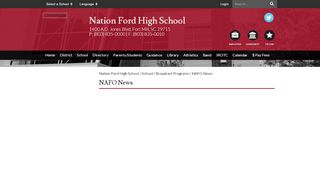 
                            4. NAFO News - Nation Ford High School