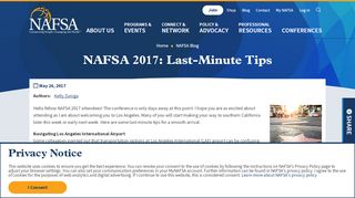 
                            4. NAFSA 2017: Last-Minute Tips | NAFSA