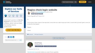 
                            7. Nagios check login website - Experts-Exchange